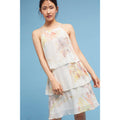 New Anthropologie Tiered & Beaded Floral Dress $268 Sz 2 Not So Serious Pallavi