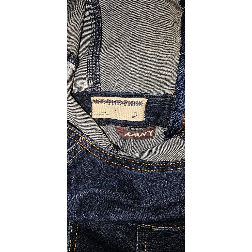 Denim Style Retro Flared Jumpsuit