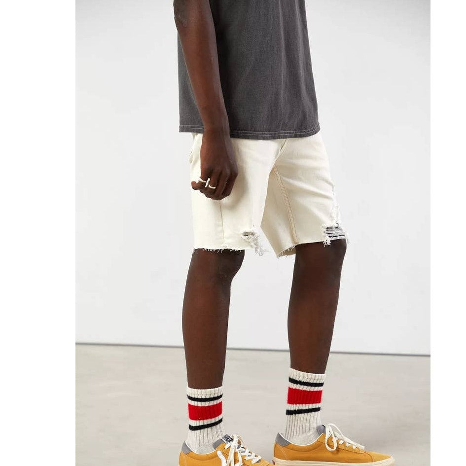 New Urban Outfitters THRILLS Bones Denim Short $85 Men's 32  VINTAGE BONE