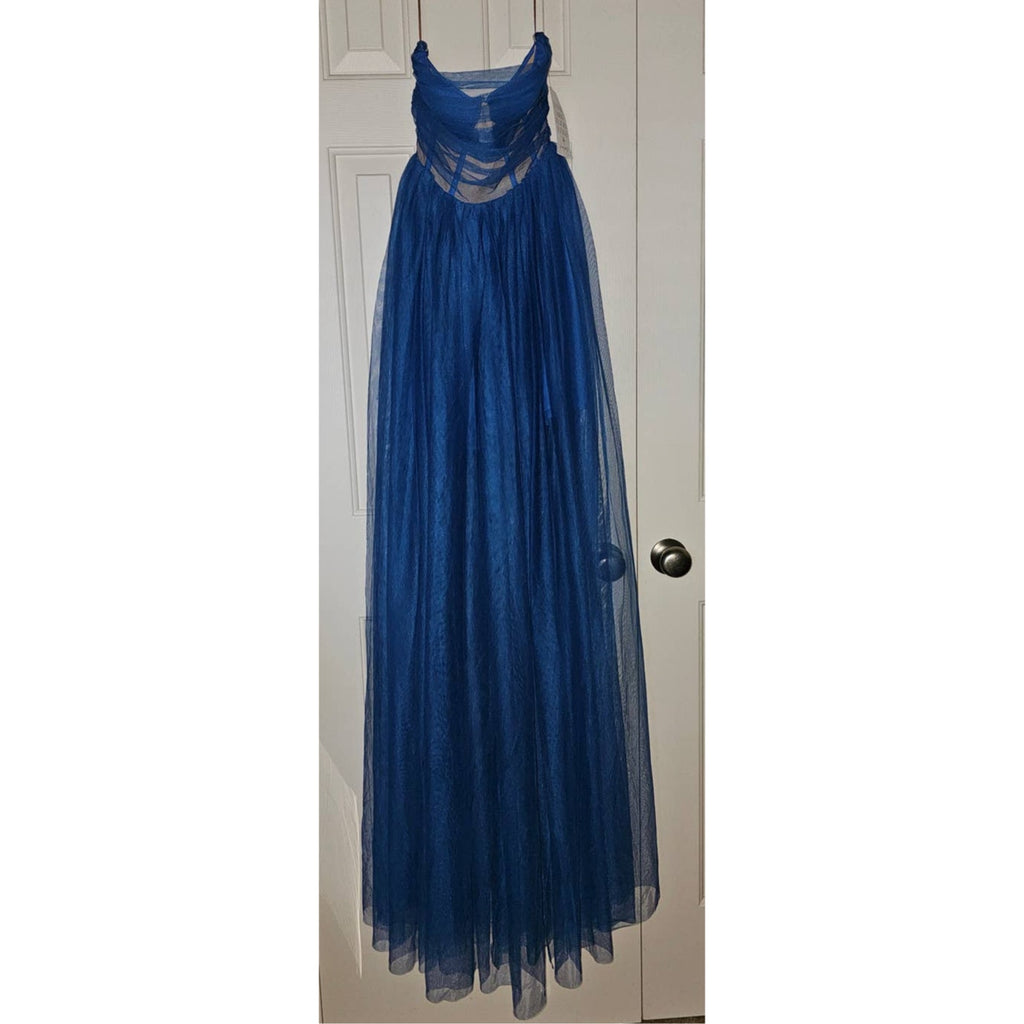 Free People Edgy Strapless Tulle Dress