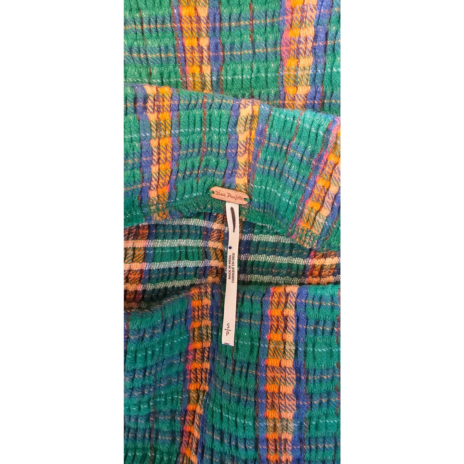 New Free People Fine Line High Rise Slim Flare Pants $78 Small Green Stretchy