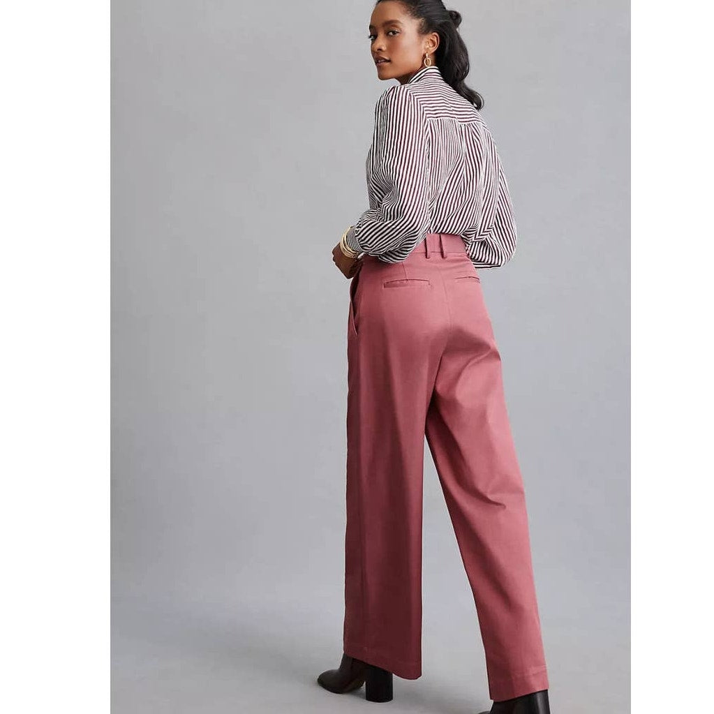 New Anthropologie Magali Pascal Audra Pants $345 SMALL Rose
