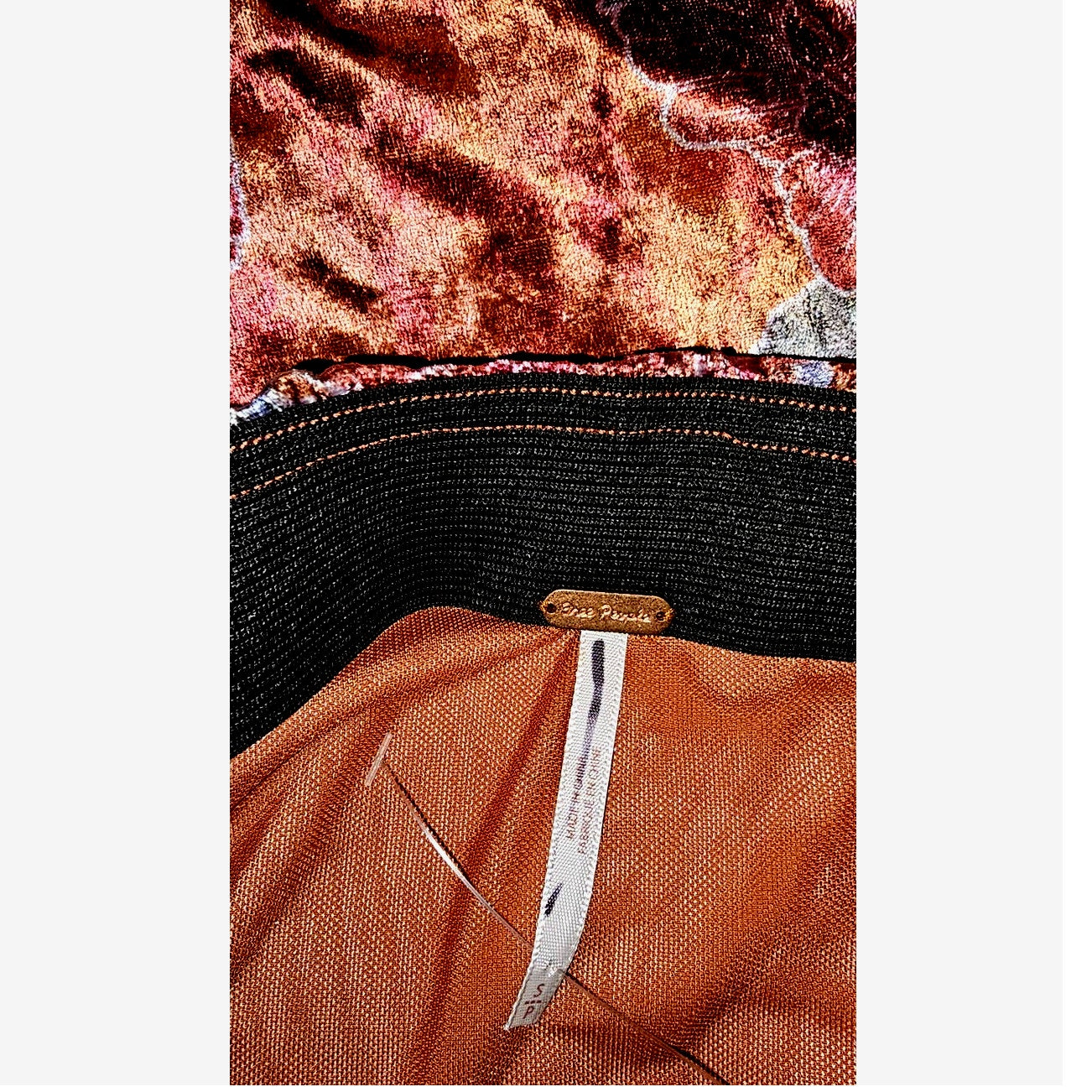 New Free People Poets Velvet Sarong Floral Midi Skirt $128 SMALL Rust