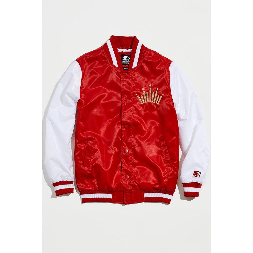 New Urban Outfitters Starter X Budweiser Crown Satin Jacket $170 MEDIUM