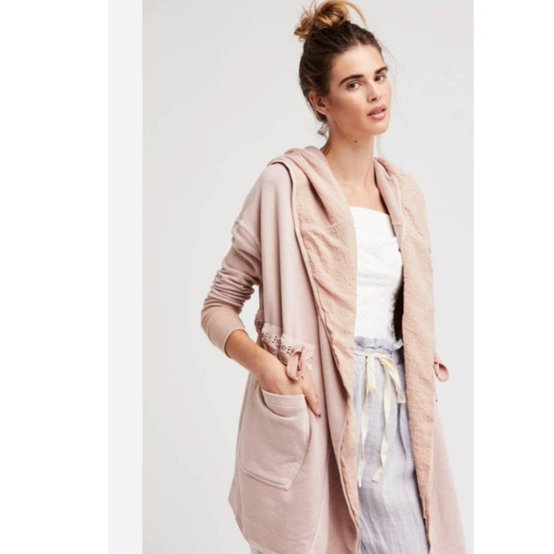 Free People Studio City Cardi $148 SMALL Rose