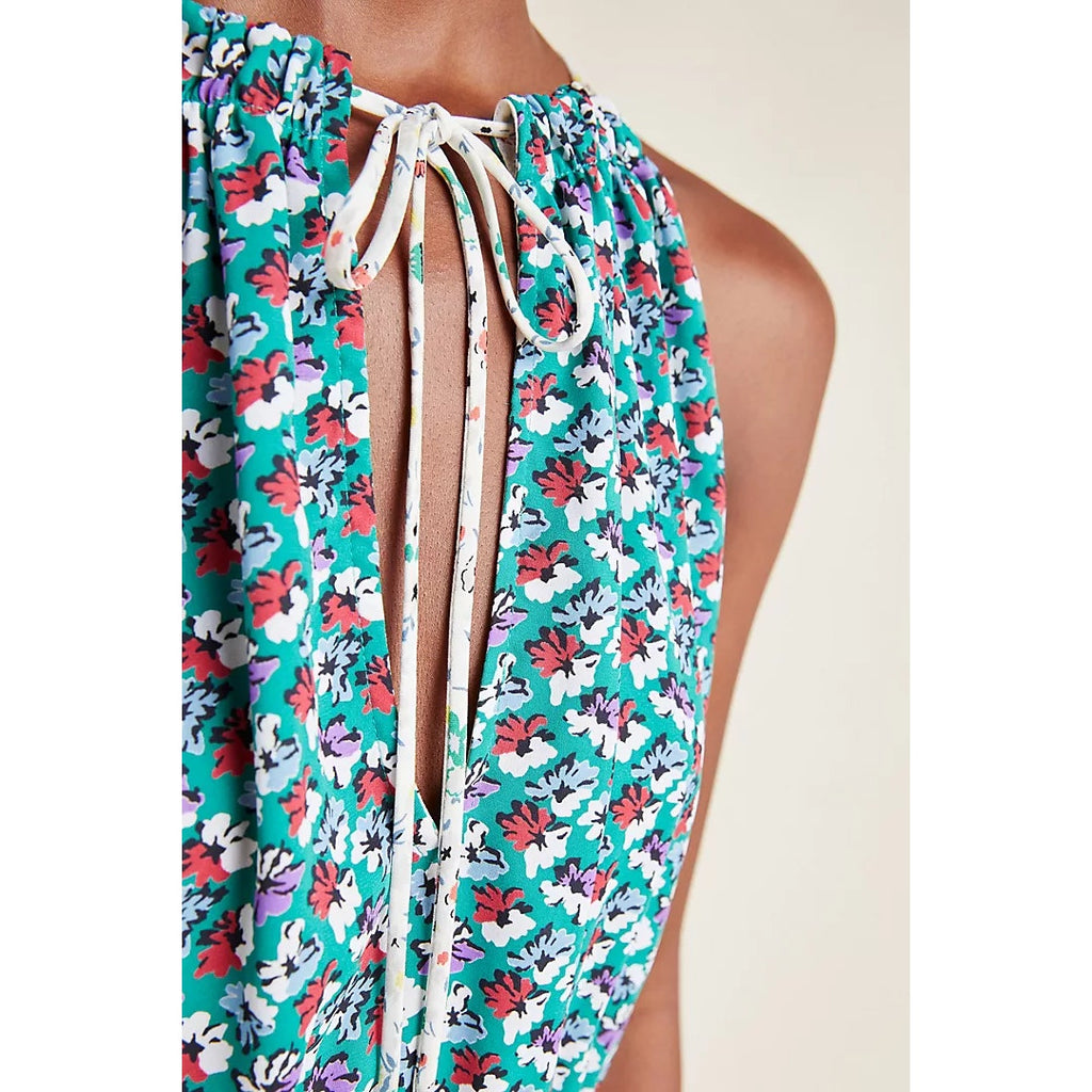 New Anthropologie Corey Lynn Calter Versailles Floral Halter Blouse $110 SMALL