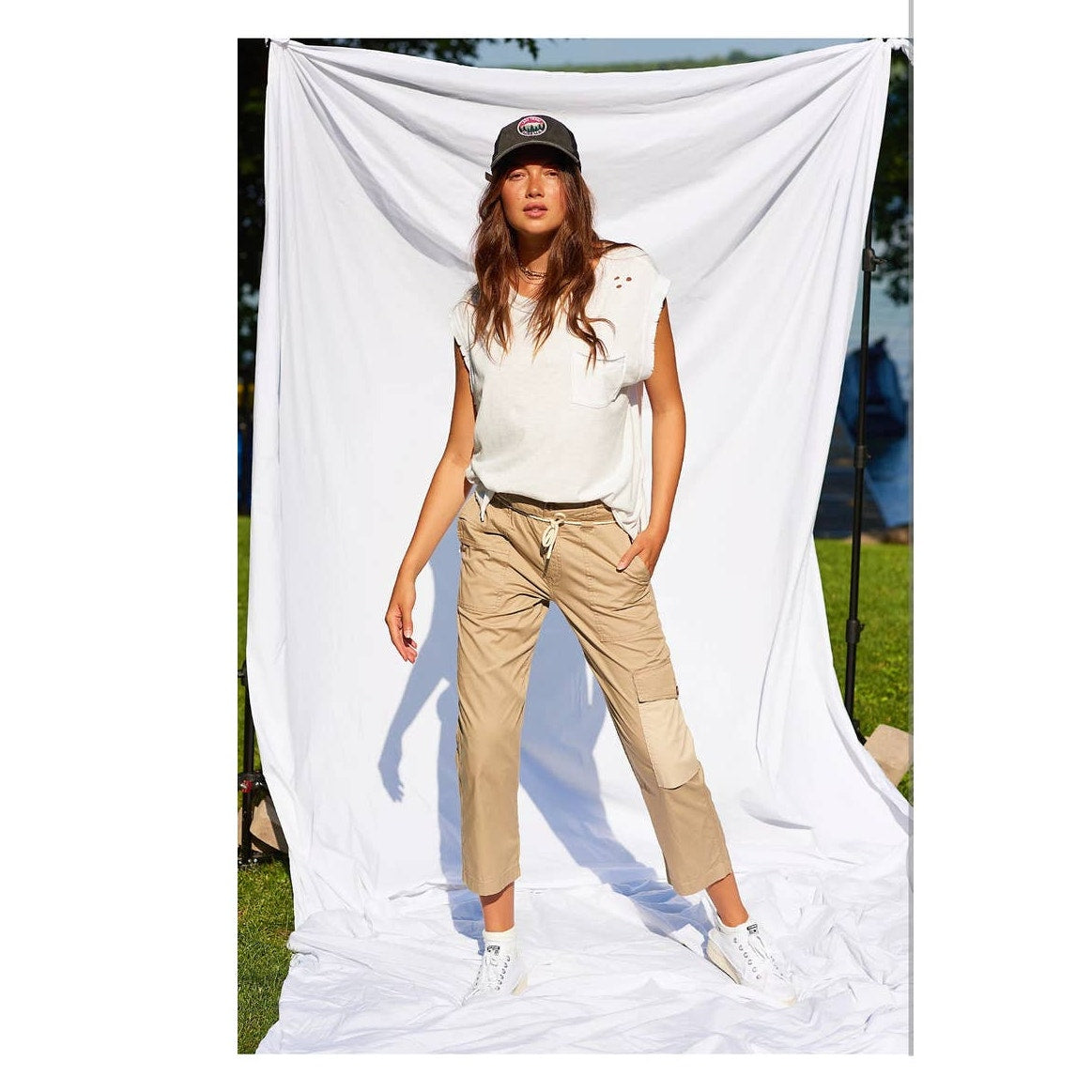 New Free People x Closed Paula Pants $310 SIZE 26 Cropped Straight Leg