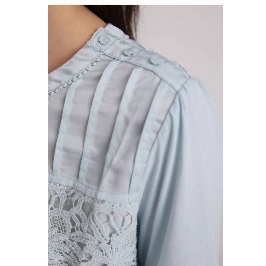 Anthropologie Tiny  Long Sleeve Lace Top