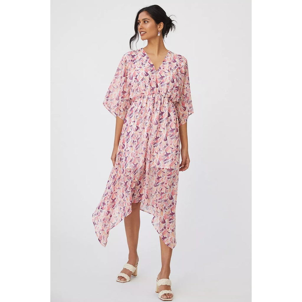 New Anthropologie Hutch Augusta Midi Dress  $198 SMALL PETITE Abstract