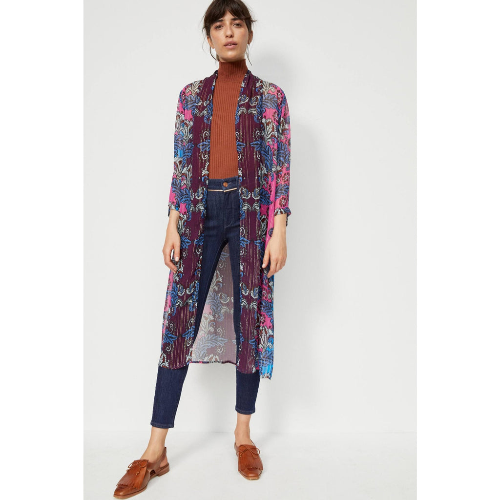 New Anthropologie BL-NK Alexandra Duster Bohemian Kimono $148 ONESIZE Floral