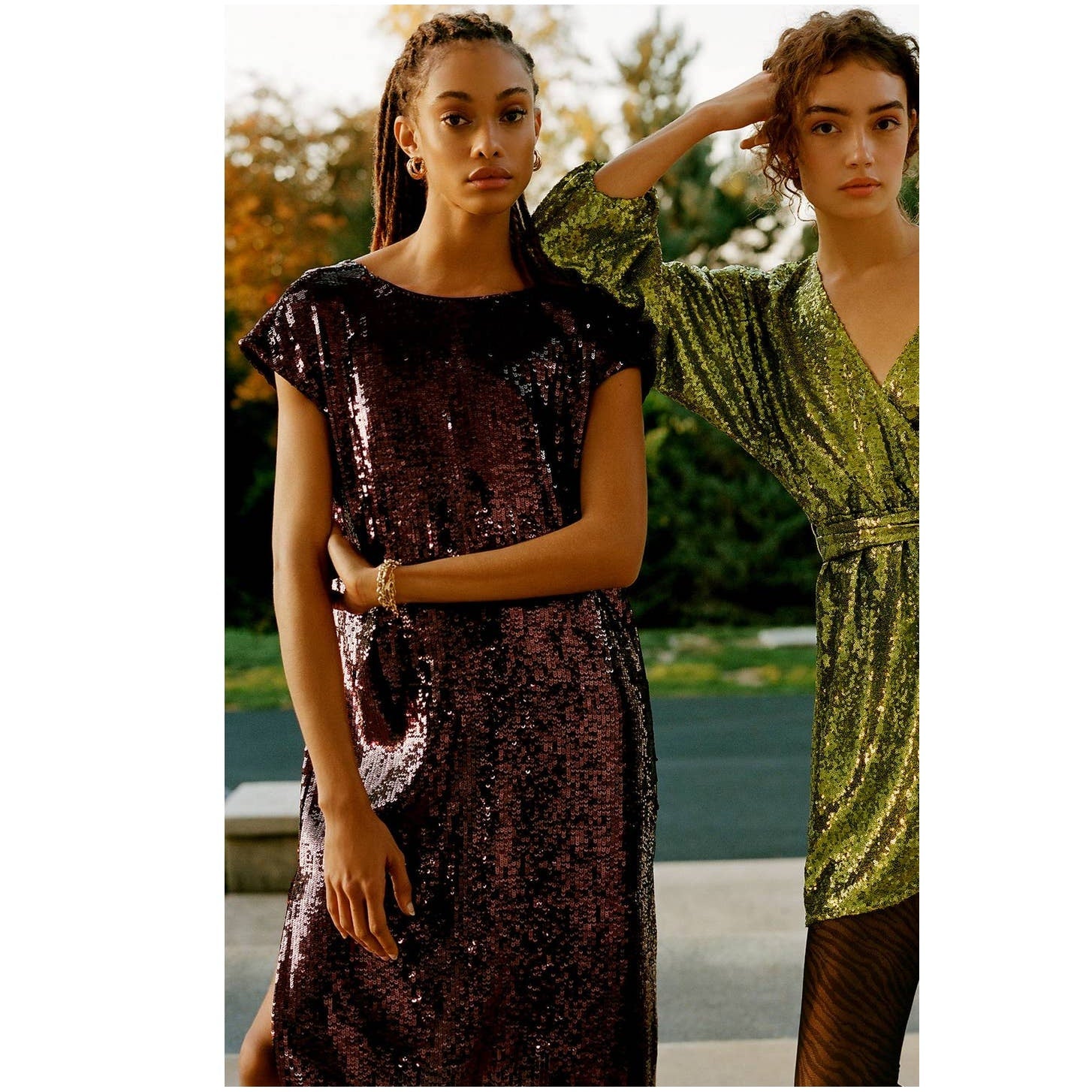 New Anthropologie Maeve Kara Sequined Mini Dress $168 X-SMALL Wine