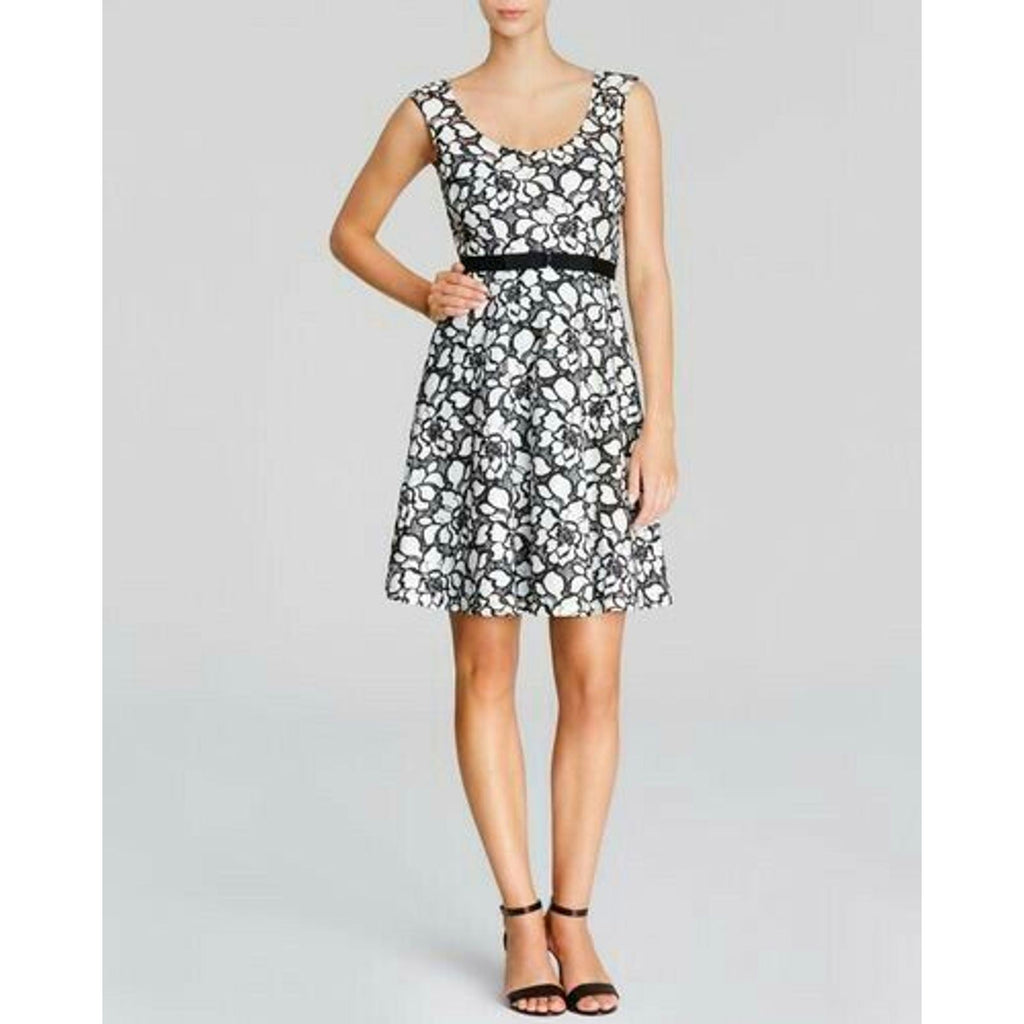 New Tracy Reese Audrey Fit & Flare Lace Overlay Mini Dress $178 Size 6