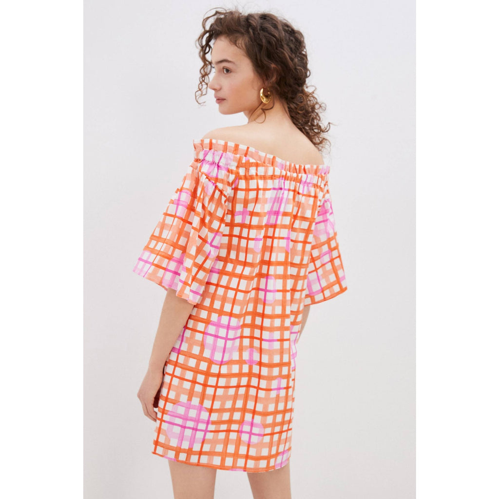 New Anthropologie Corey Lynn Calter Monaco Off-The-Shoulder Mini Dress $168 Sz S