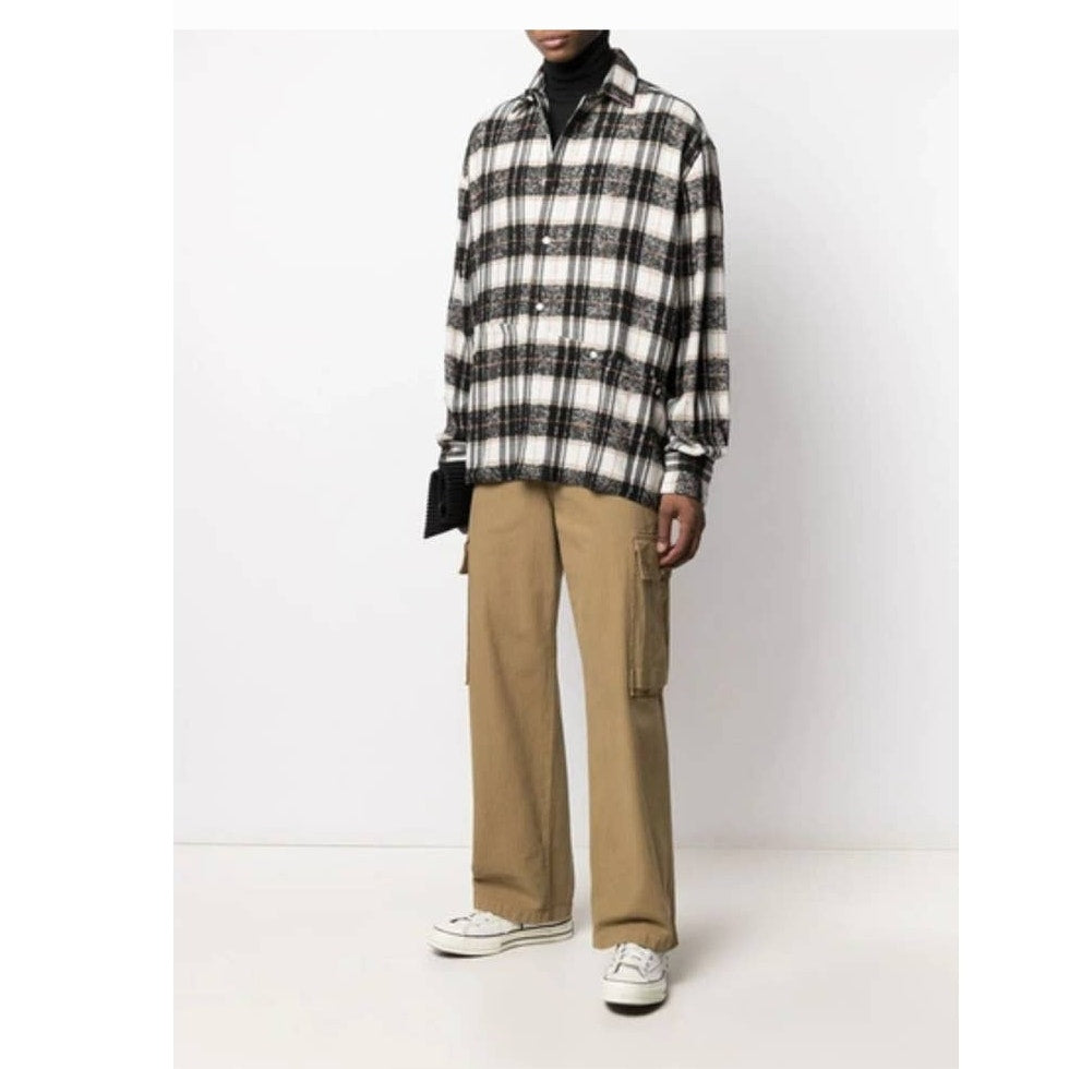 UO x Corelate Heavyweight Button-Down Long Sleeve Shirt MEDIUM Black Corelate x Urban Outfitters