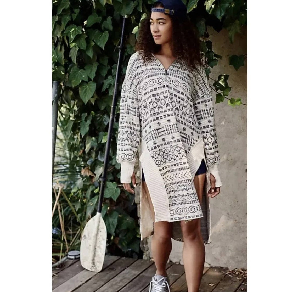 Free People Half Zip Pullover Sweater