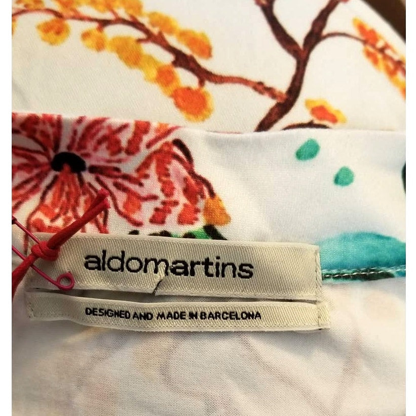 New Anthropologie Cadiz Top by Aldomartins $148 SMALL Floral Long-Sleeve Blouse
