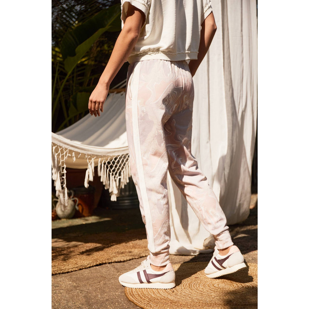 New Anthropologie The Upside Long Island Marbled Joggers $169 X-SMALL / US 4