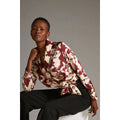 New Anthropologie Nyla Wrap Long Sleeve Blouse by Hutch $148 SMALL Wine