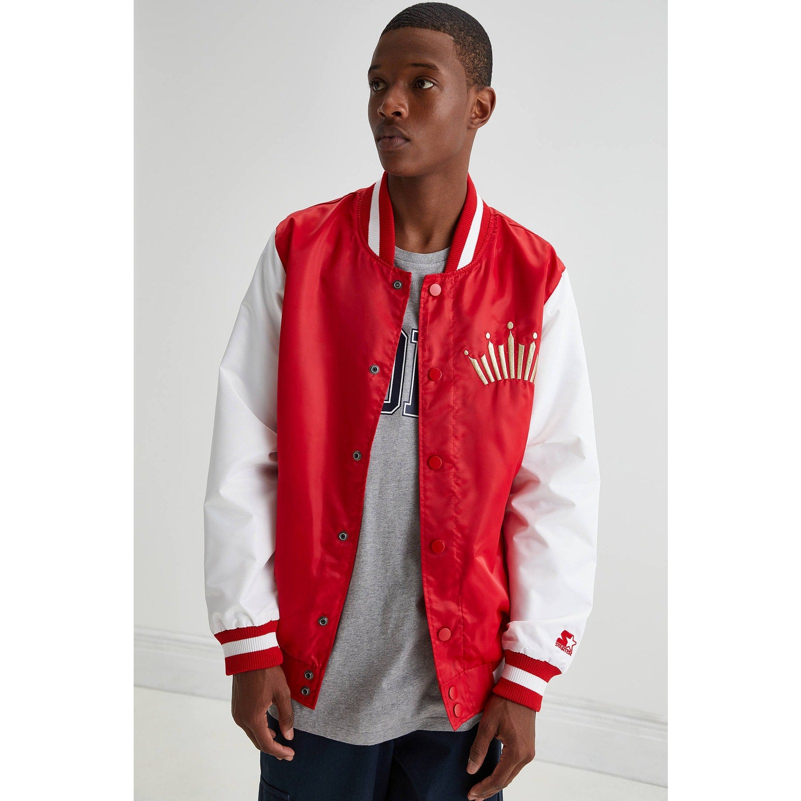 New Urban Outfitters Starter X Budweiser Crown Satin Jacket $170 MEDIUM