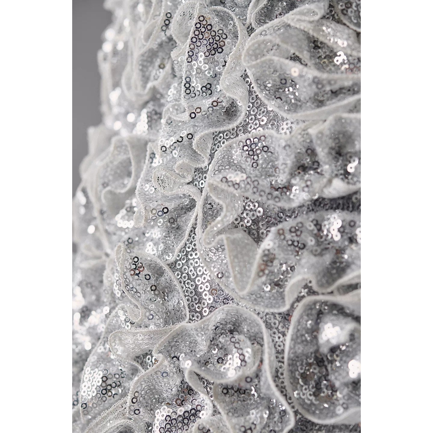 New Anthropologie Mare Mare 3-D Sequin Mini Skirt  $198 SMALL Silver