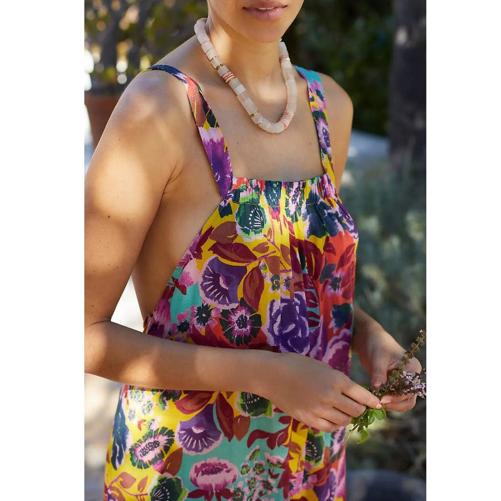 New Anthropologie Boho Floral Maxi Cover-Up Dress $118 SMALL