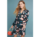 New Anthropologie Ragonda Floral Tunic Dress by Maeve $120 SIZE 4 Black