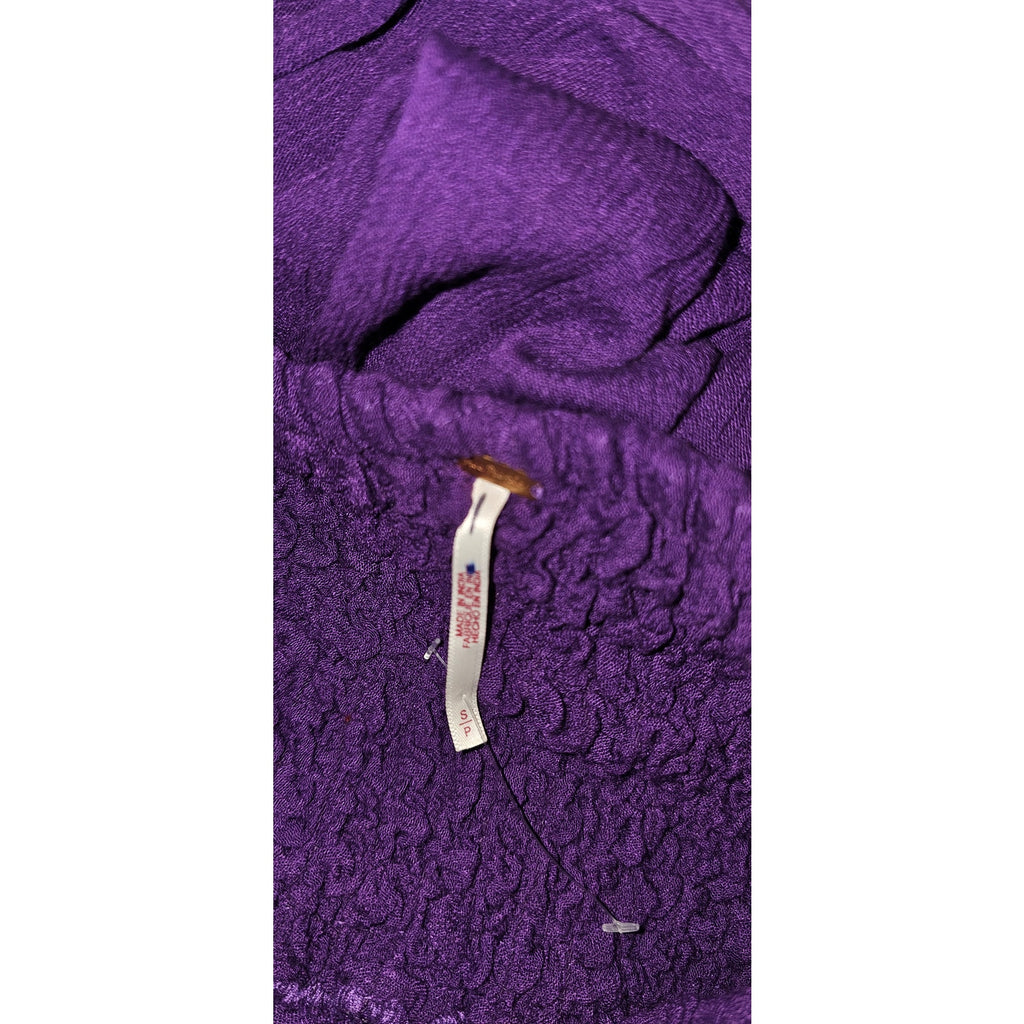 New Free People Turning Up The Temperature Maxi $118 SMALL Purple LACE-UP Sides