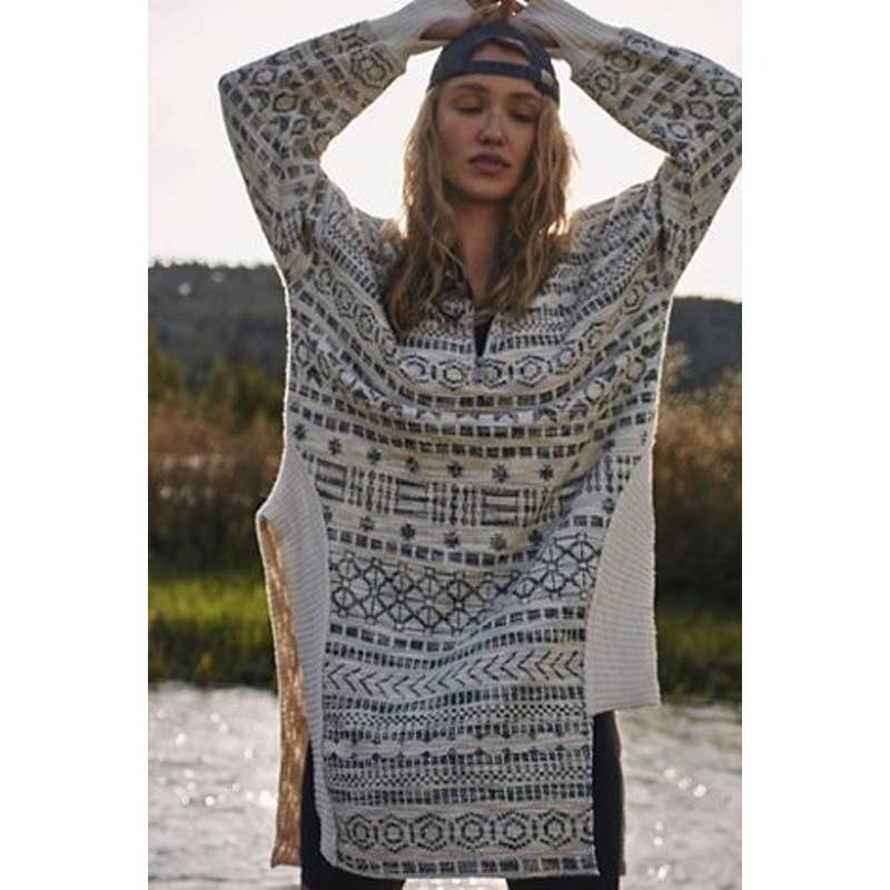 Free People Half Zip Pullover Sweater