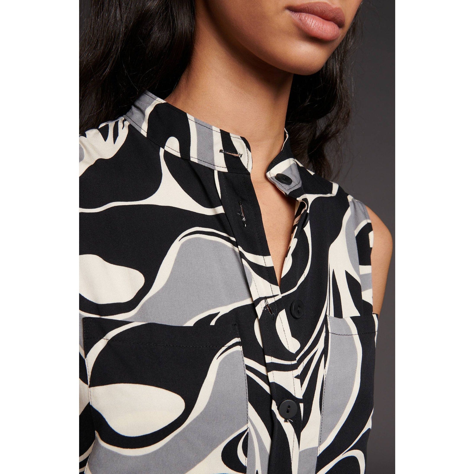 Anthropologie Corey Lynn Calter Gabriela Midi Shirtdress MEDIUM Black Anthropologie