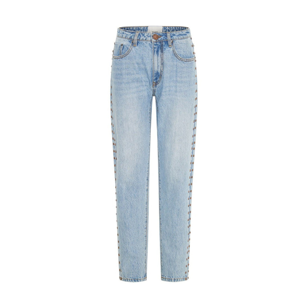 New One Teaspoon Studded High Waist Awesome Baggies Denim Jeans $180 SIZE 26