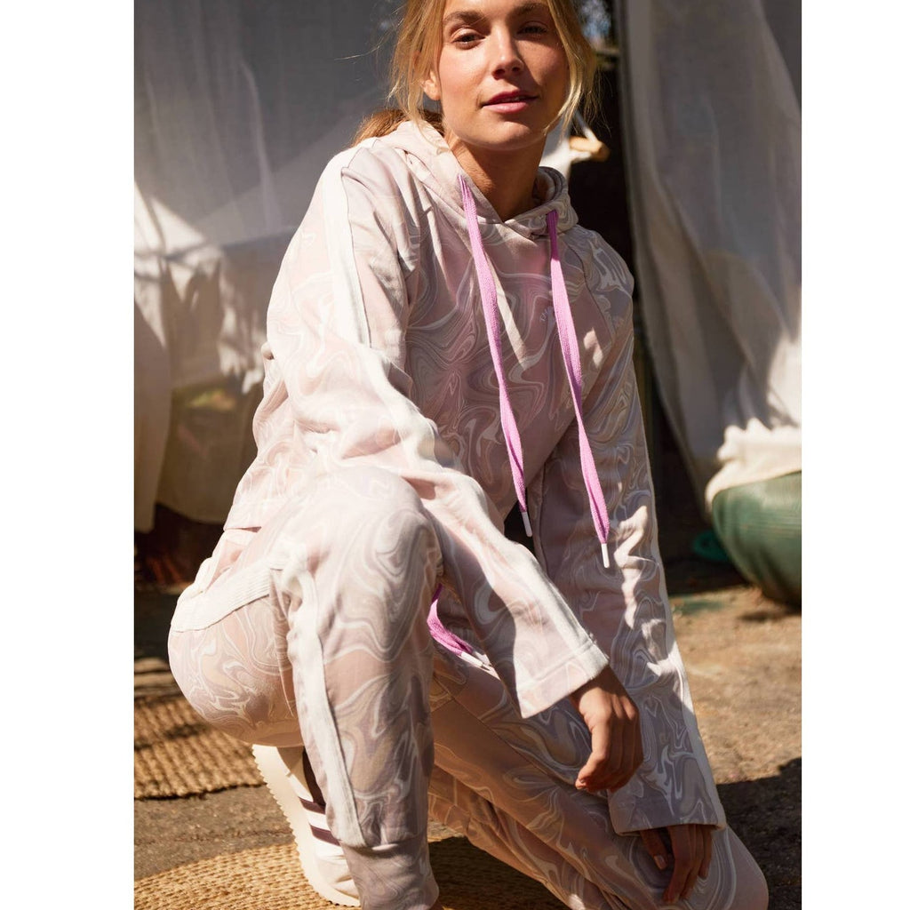 New Anthropologie The Upside Long Island Marbled Joggers $169 X-SMALL / US 4