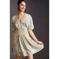 New Anthropologie Bl-nk Micro Kaftan $134 ONESIZE (S/M) Mini Dress Smocked