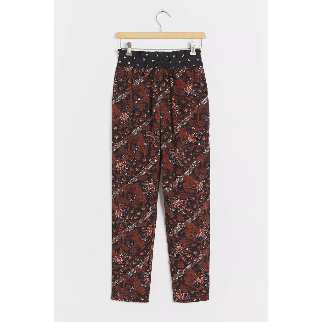 New Anthropologie Scotch & Soda Hanley Trousers $125 SMALL Floral Elastic Waist
