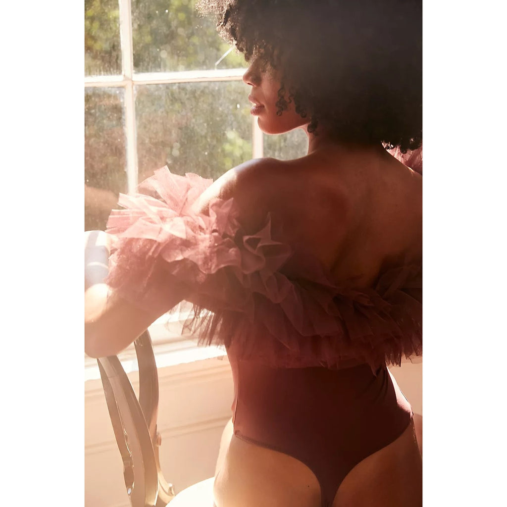 New Free People INTIMATELY Big Love Bodysuit $88 X-SMALL Purple