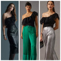 New Anthropologie Sunday in Brooklyn One-Shoulder Top $78 LARGE PETITE Black