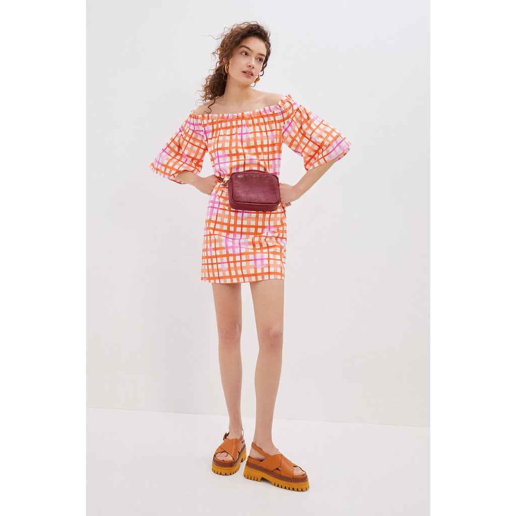 New Anthropologie Corey Lynn Calter Monaco Off-The-Shoulder Mini Dress $168 Sz S