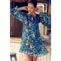 New Anthropologie Parterre Swing Mini Dress By Chloe Oliver Effortless $188 XS