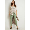 New Anthropologie Pilcro Patch Pocket Skinny Jeans $128 SIZE 28 Green Ankle Crop