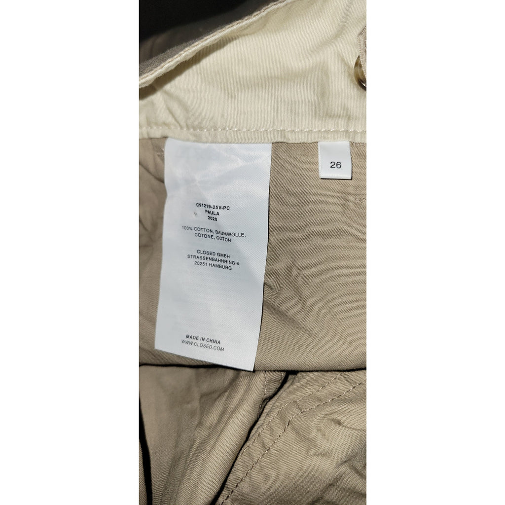 New Free People x Closed Paula Pants $310 SIZE 26 Cropped Straight Leg