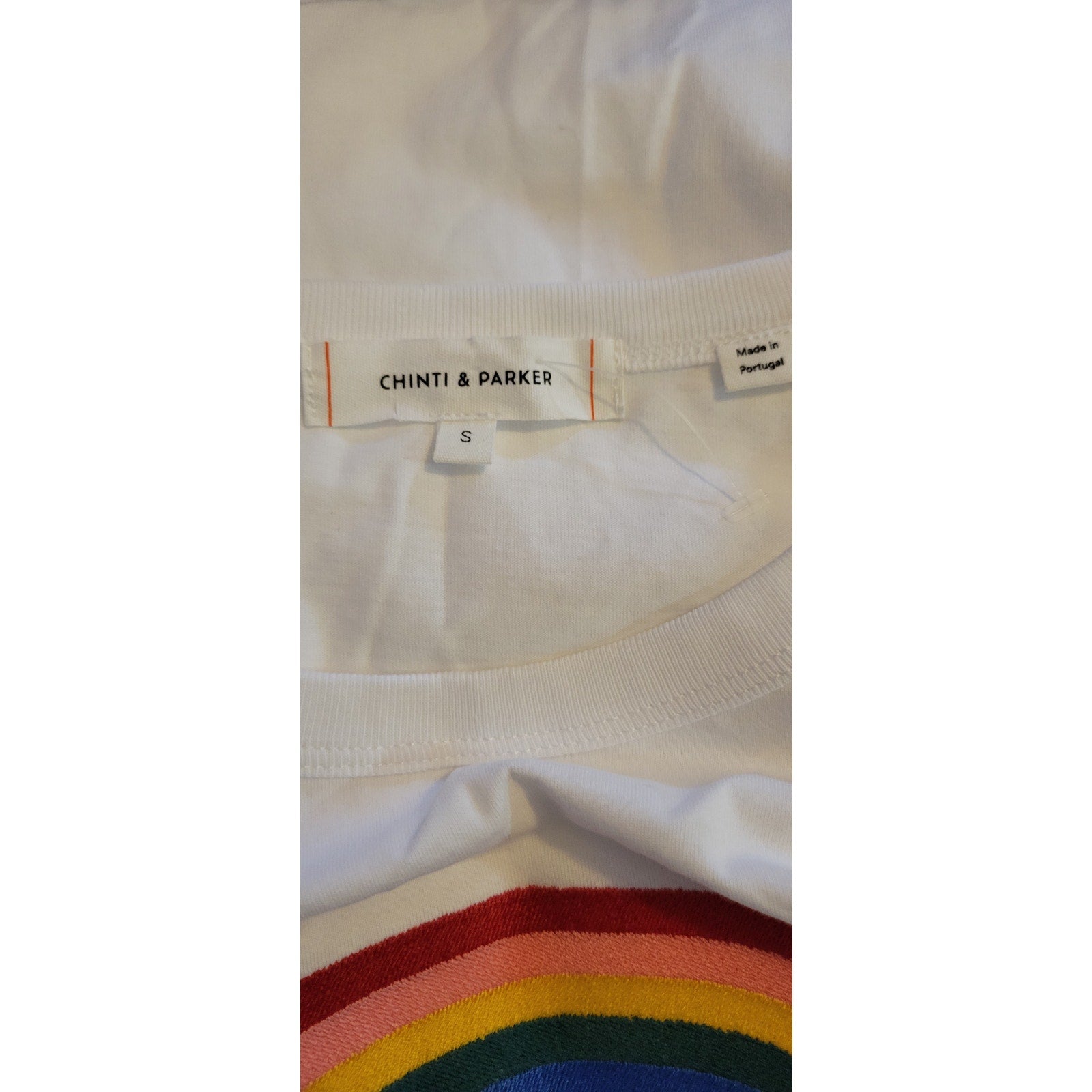 New Anthropologie Dreamer Rainbow Graphic Tee Chinti & Parker $150 Small