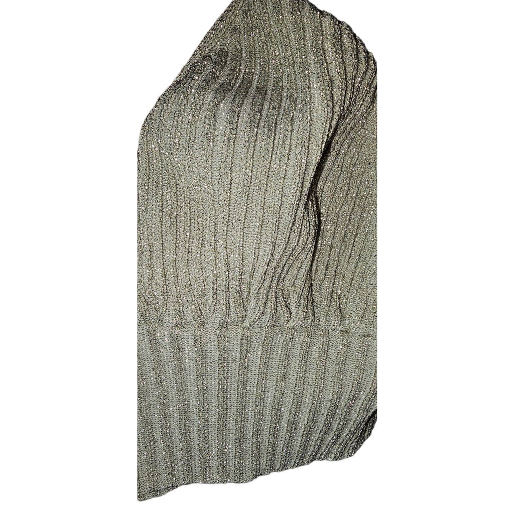 New Free People Ellery longline Bralette $38 Hazelwood Metallic XS Sweater Knit