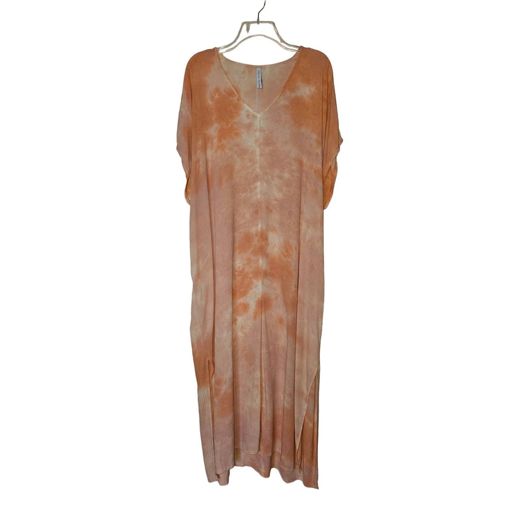 New Rachel Pally Tie Dye Rae Dress Maxi Caftan $298 SMALL Sorbet