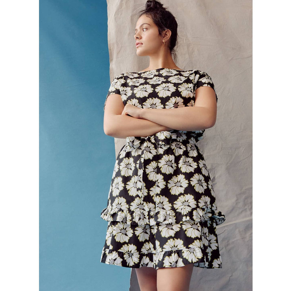 New Peter Som for Anthropologie Penelope Mini Floral Cotton Dress $168  MEDIUM