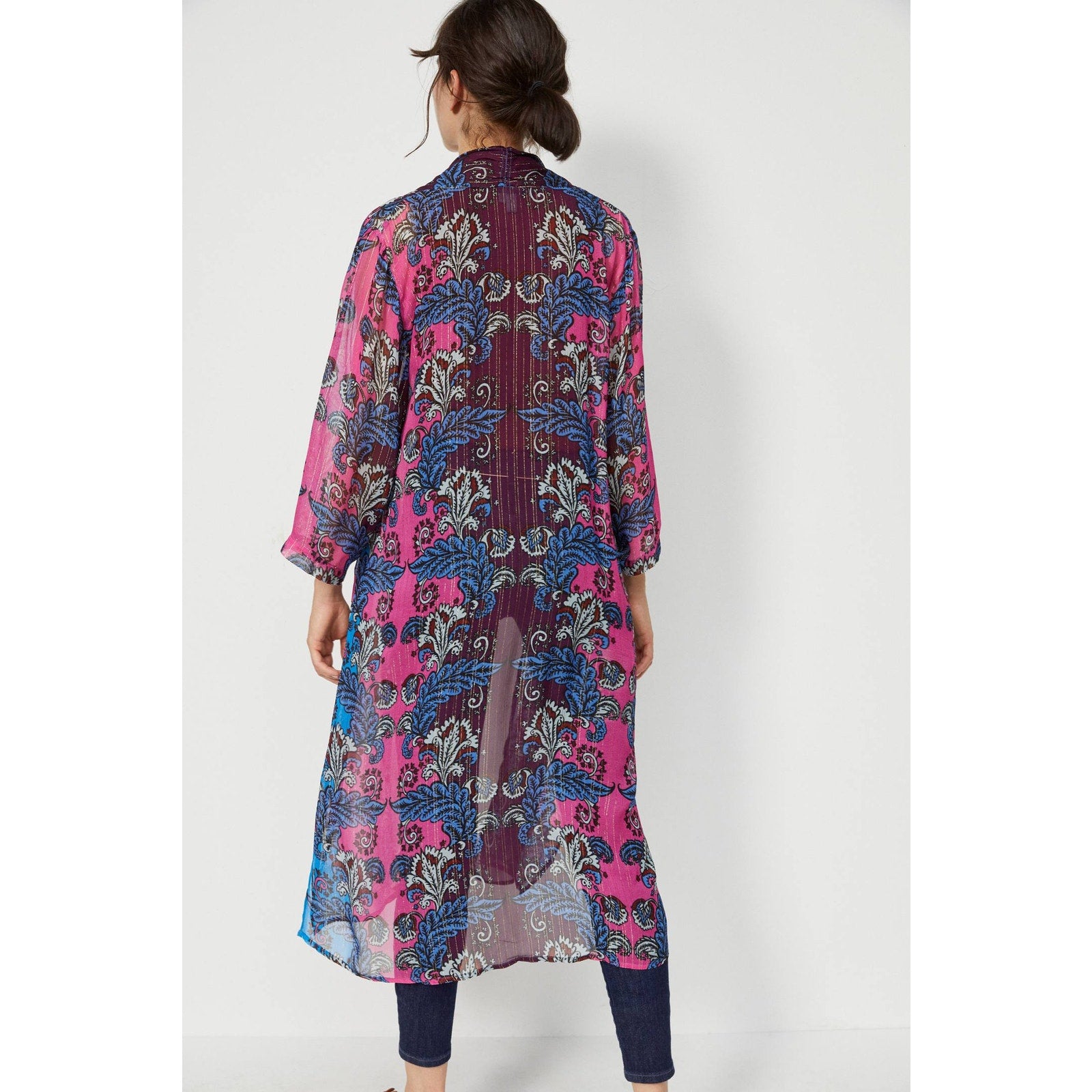 New Anthropologie BL-NK Alexandra Duster Bohemian Kimono $148 ONESIZE Floral