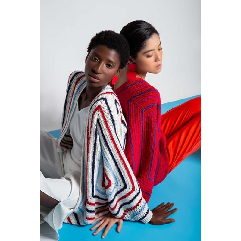 Handmade Casaco Striped Cardigan