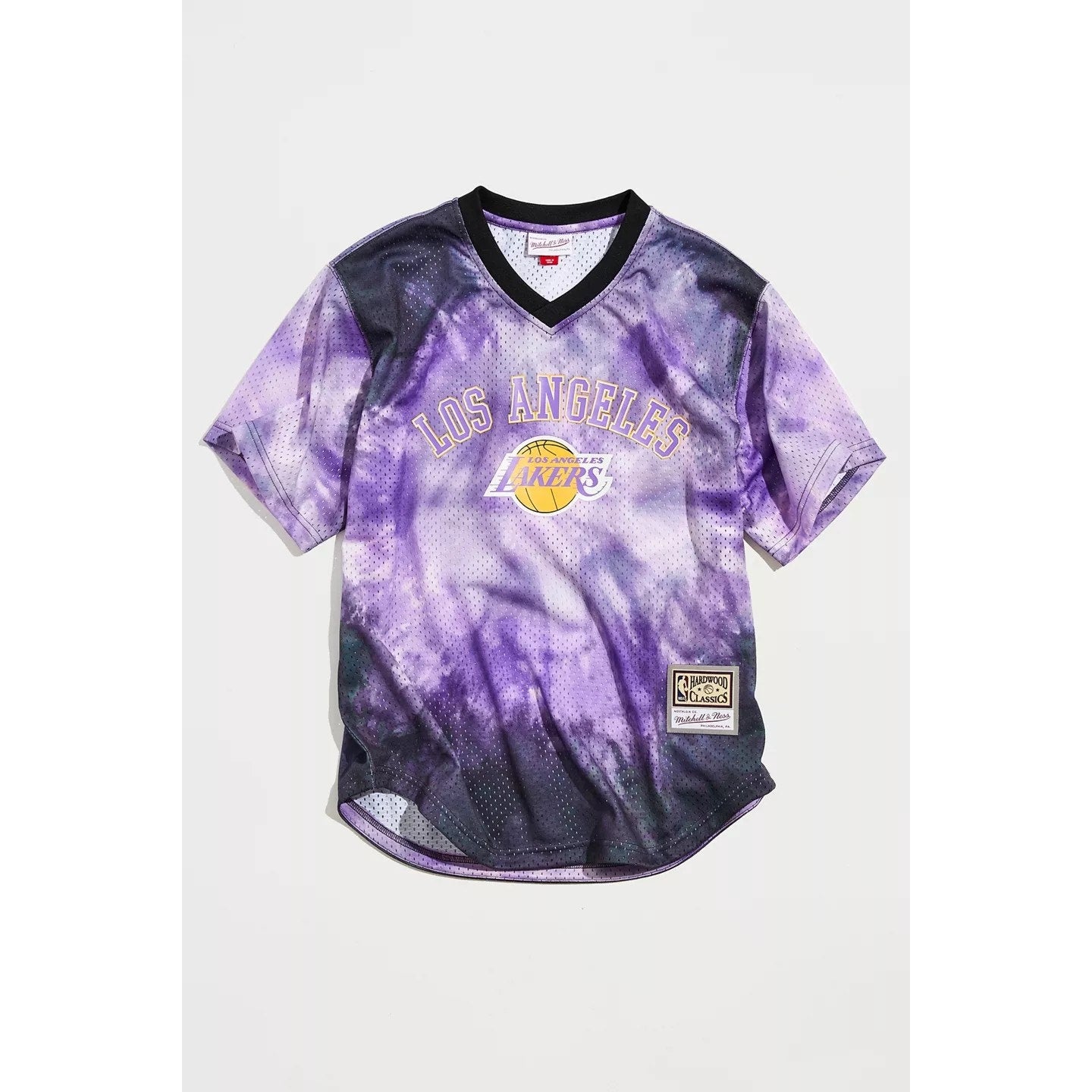 Mitchell & Ness Los Angeles Lakers Tie-Dye Mesh Jersey Tee Size Large Mitchell & Ness