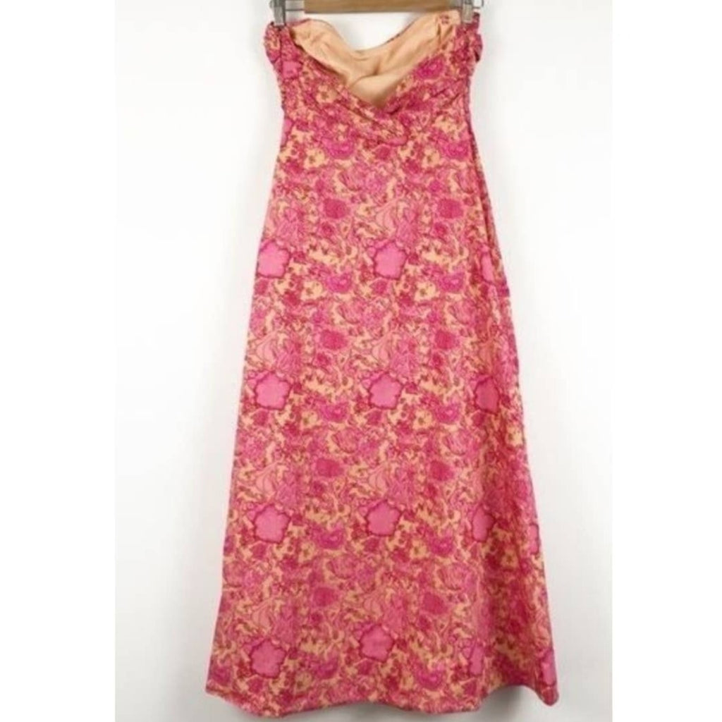 New Free People Ruby's Sweetheart Midi Dress $148 SIZE 2 Red Berry Floral