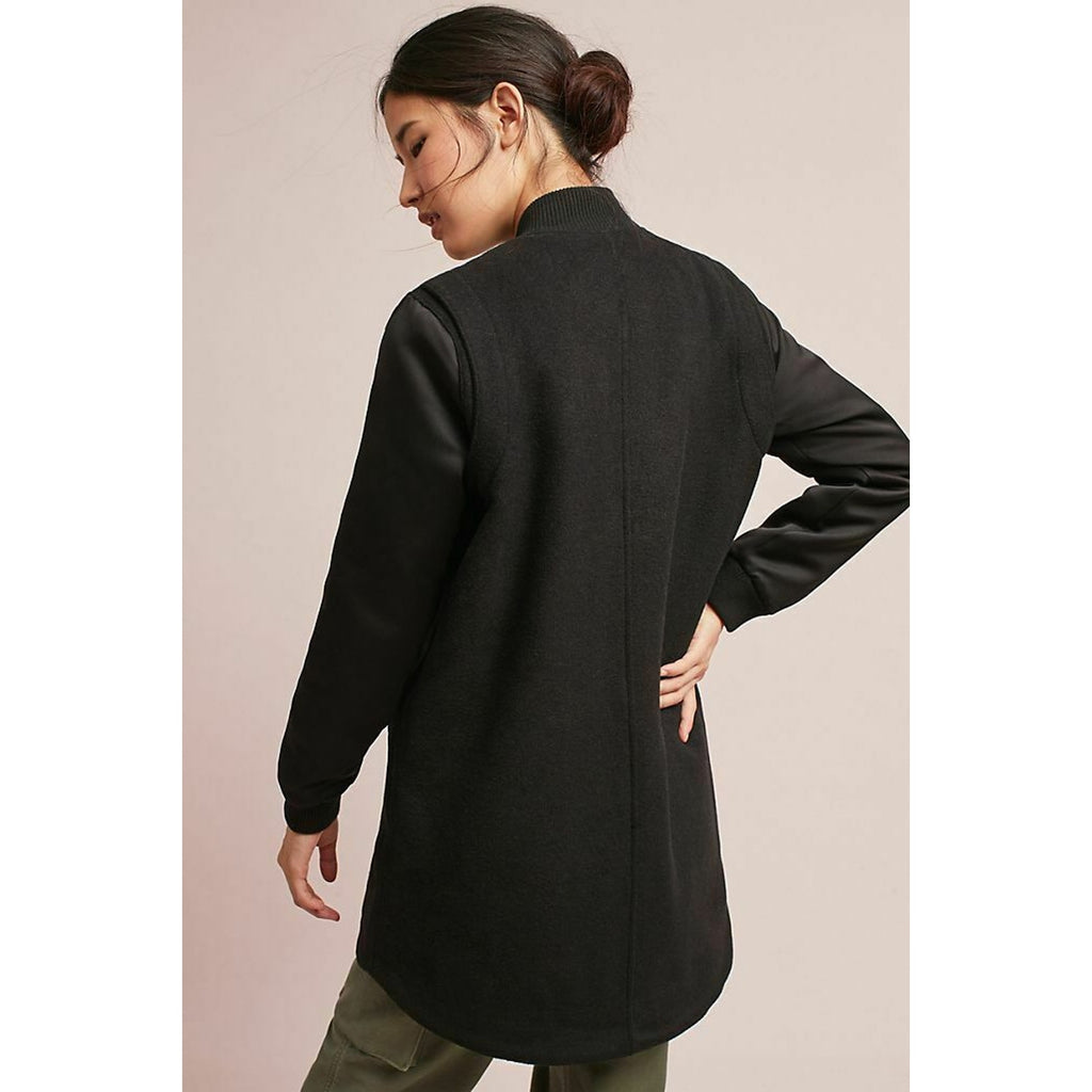 New Anthropologie Left Bank Wool Jacket by MoVint $350 Black X-SMALL