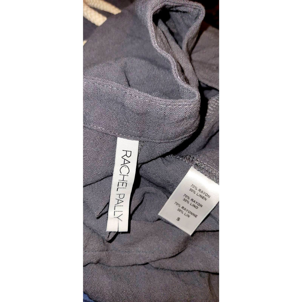 New Free People x Rachel Pally Troy Linen Jumpsuit $255 SMALL Gray Long Sleeve