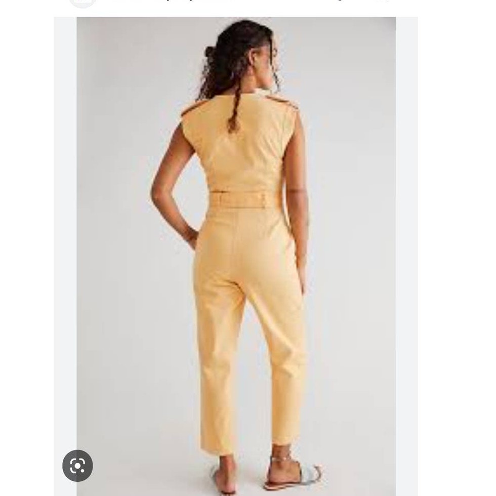 New Free People ANTHROPOLOGIE Significant Other Monty Jumpsuit $324 US 2 Orange
